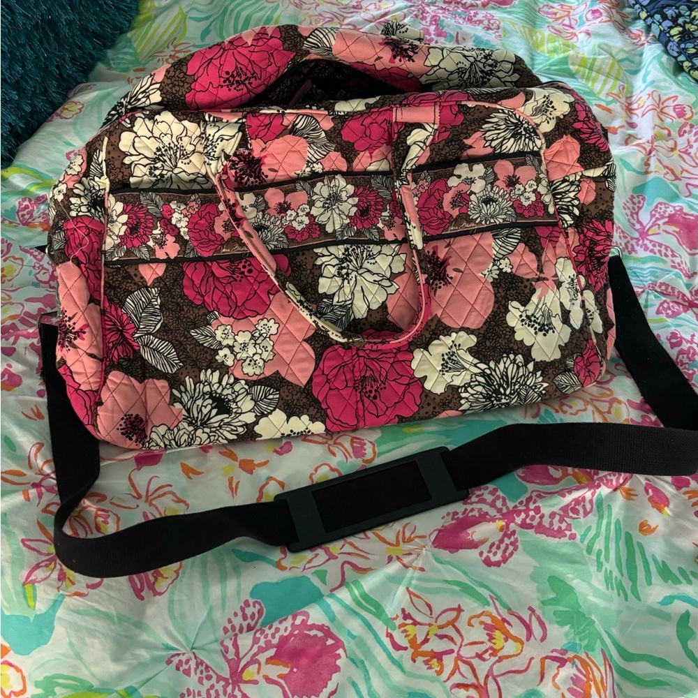 Vera Bradley Floral Quilted Women's Travel Duffle Bag